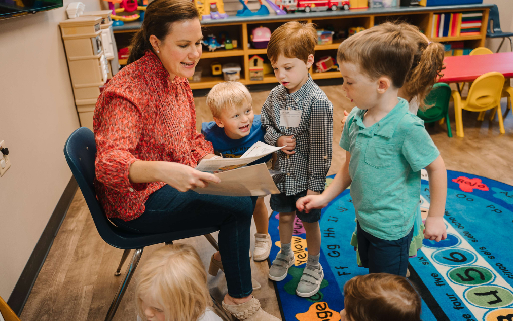 Children learning together at Christ Community Kids Ministry